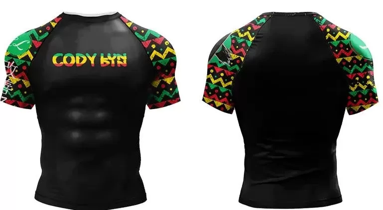 Tribal 'Cool Runnings' Elite Short Sleeve Compression Rashguard