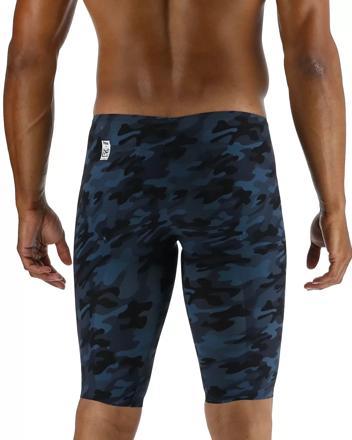 TYR Men's Venzo High-Waist Jammer Swimsuit - Camo | Deep teal