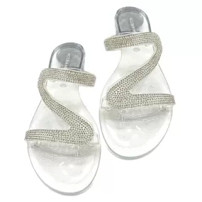 Victoria Adames Sunset Rhinestones Sandals Clear