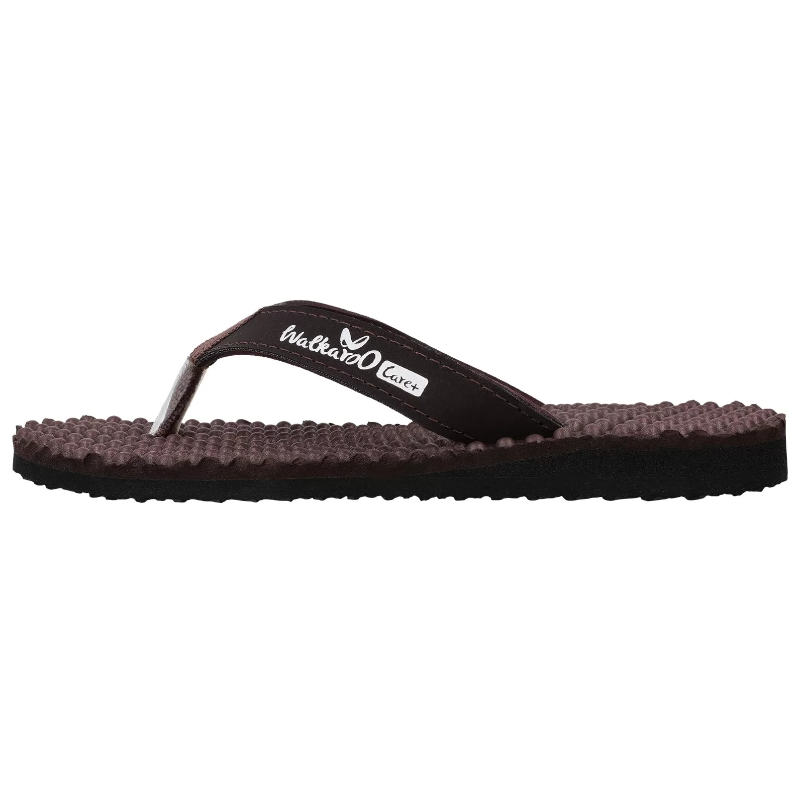 Walkaroo Womens Textured Care Plus Flip-Flop  - WH3950 Brown