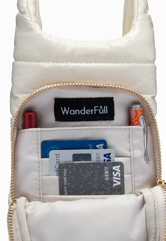 Wanderfull - Hydrobag Ivory Glossy with Solid Strap