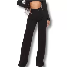 WOMEN PLUS WIDE LEG DRESS PANTS