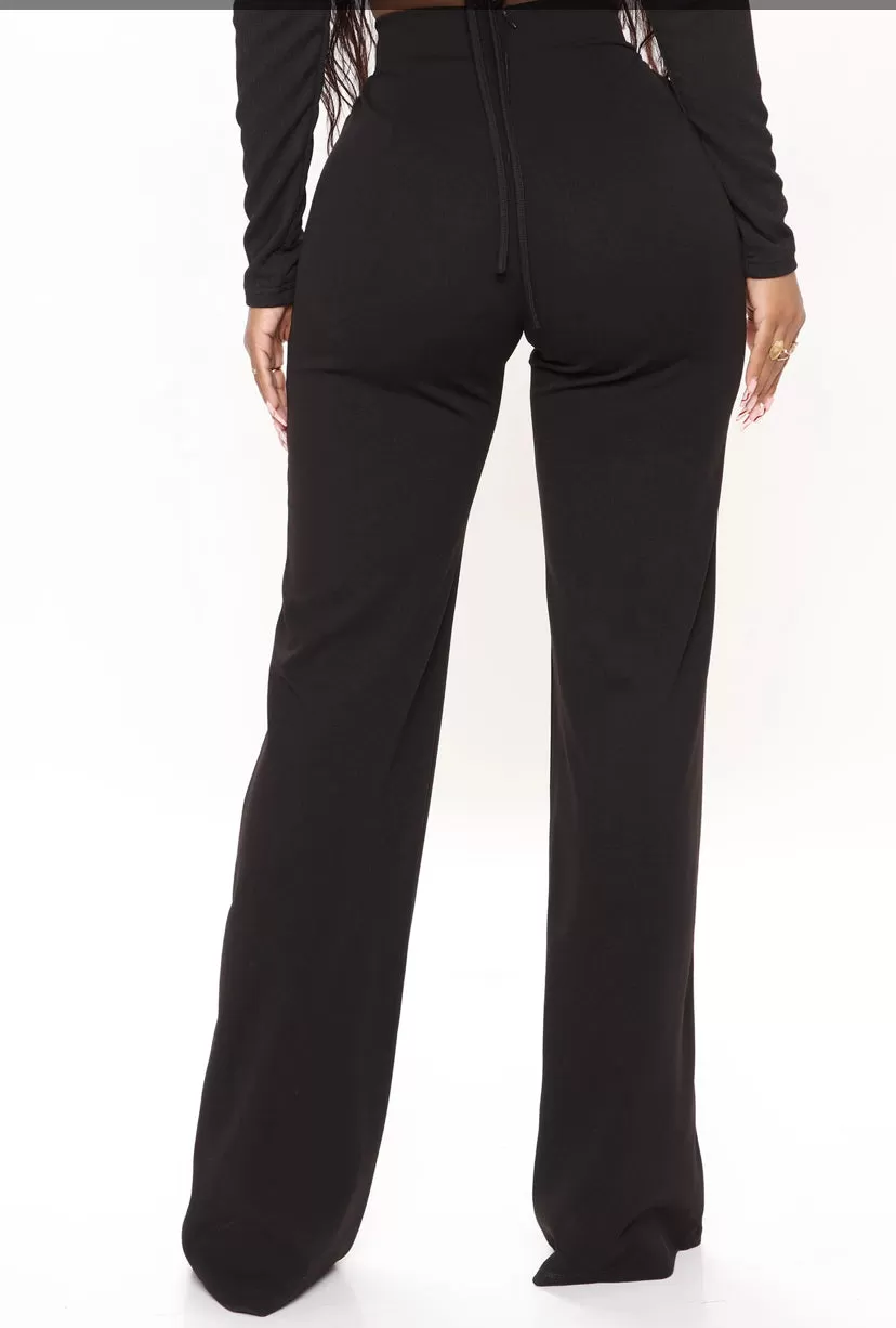 WOMEN PLUS WIDE LEG DRESS PANTS