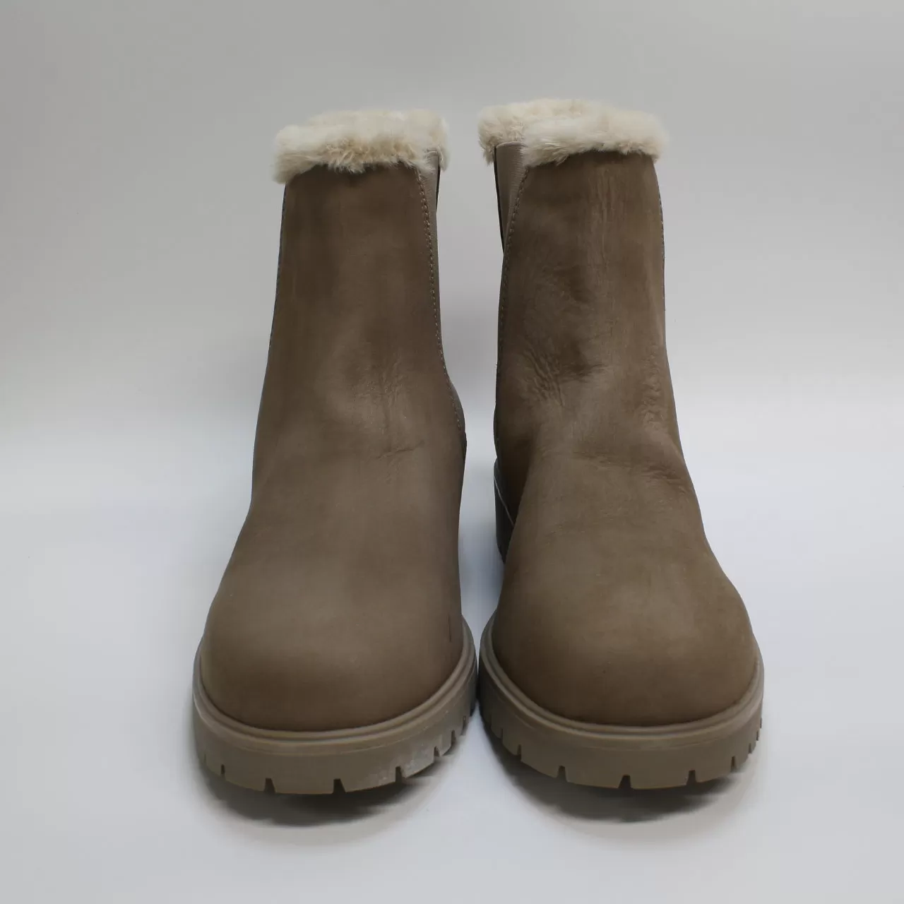 Womens Timberland Lyonsdale Chelsea Boots Taupe Grey Uk Size 5