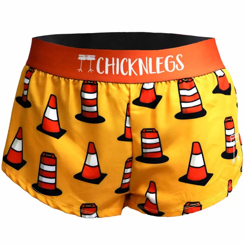 Women's Traffic Cones 1.5" Split Shorts