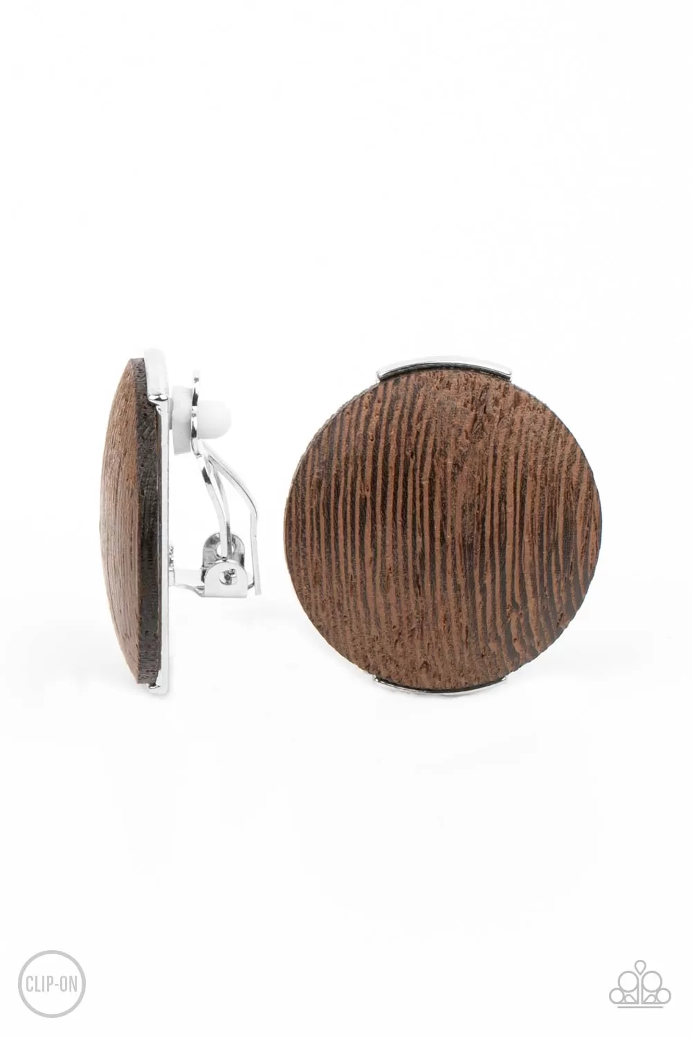 WOODWORK It - Brown Paparazzi Earrings